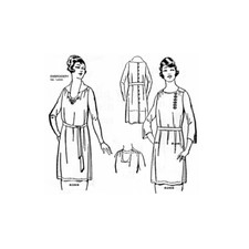Past Patterns 8268 - Early 1920s Overblouse Sewing Pattern bust size 38"
