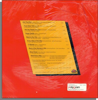 Patsy Gallant - Greatest Hits (1979) - New Canadian Disco LP