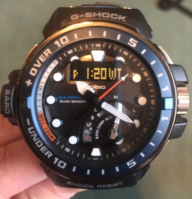 Casio G-shock Mudmaster BURTON Analog-Digital Black Dial Men's  Watch-GG-1000BTN Gshock – Husky Dusky