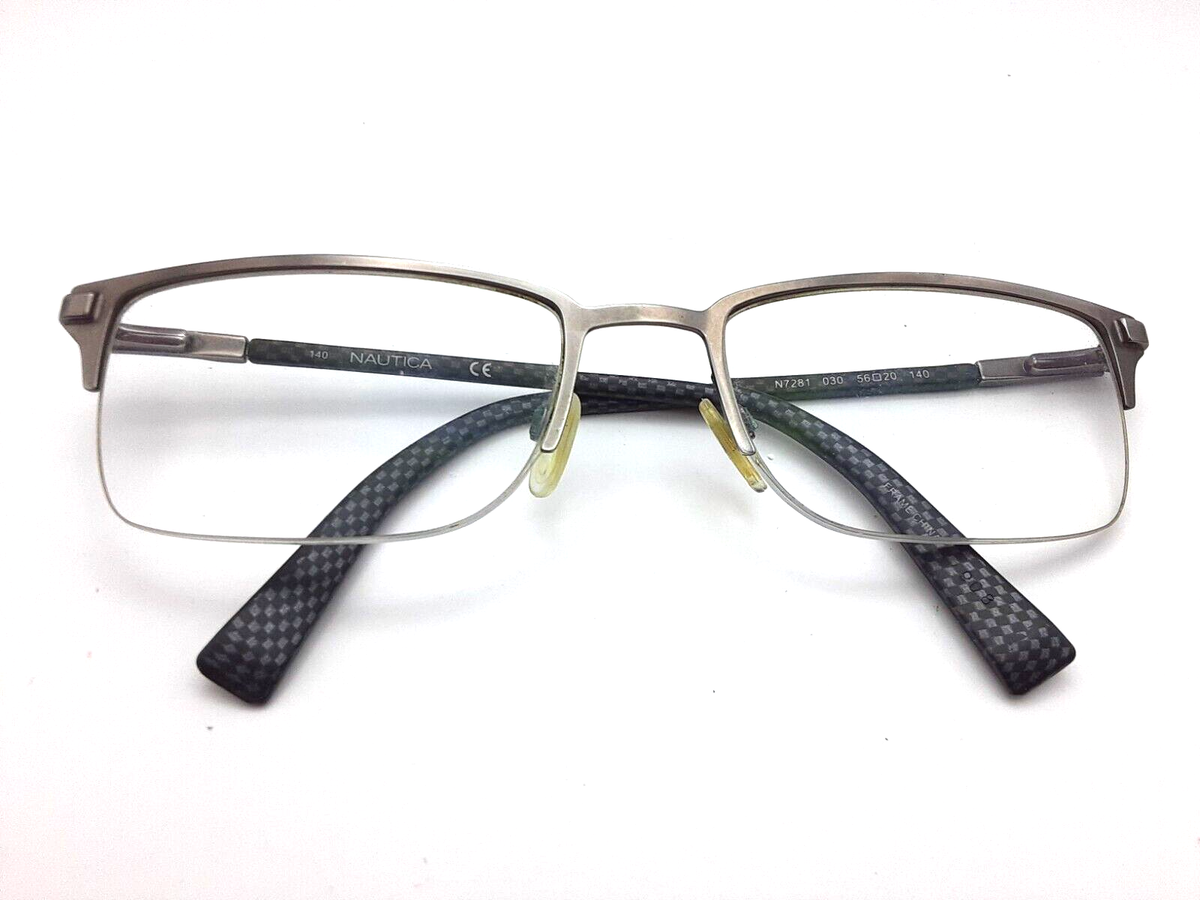 Nautica Eyeglasses N7281-030 Women Brown Half Rim Rectangular 56