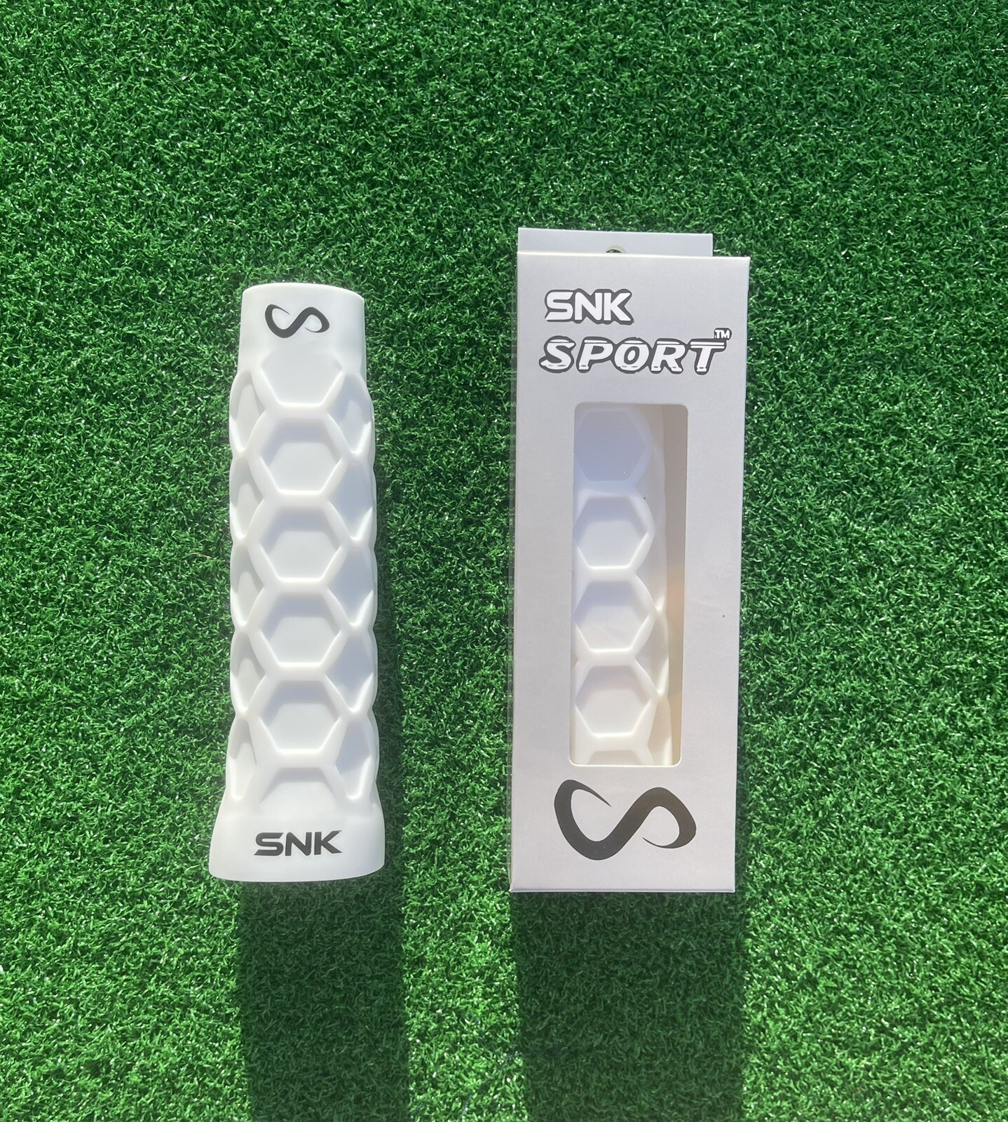 2 PACK - SNK Sports Pickleball Grip- Regular Soft Feel - White - Under grip