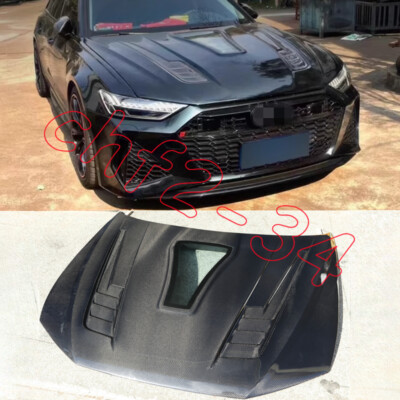 Protège-capot Auto-Bra Carbon Pour Audi S6 A6 C8 (2018+) - Simili Cuir Avec Feutre Intérieur