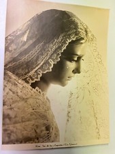 Vintage Spanish Religious Saint Photo of Nuestra Senora de Los Angustias