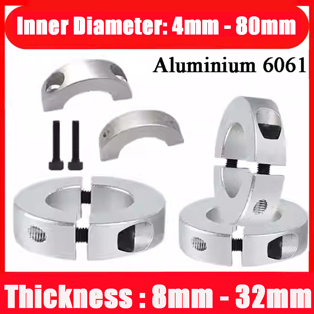 Colliers De Serrage Doubles En Alliage D'aluminium – Diamètre Intérieur De 3 à 60 Mm – Neufs