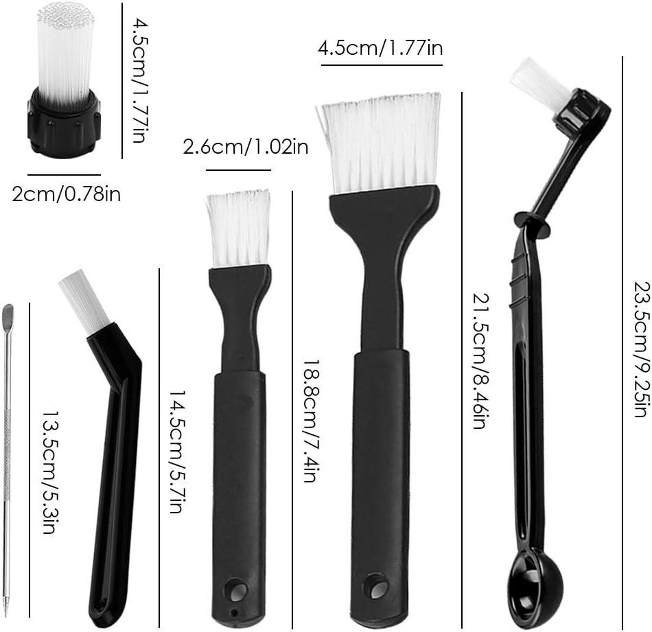 7Pcs Cleaning Brush Set, Practical Brush for Cleaning Coffee Machine