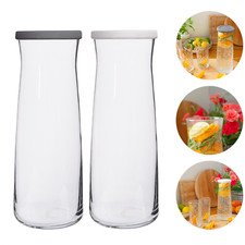Vera Glass Carafe 1.2L Kitchen Water Pitcher Drinking Juice Serving Decanter Jug