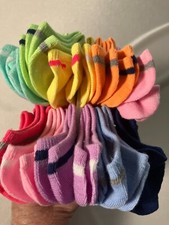 Capelli Kids 20 Pack No Show Socks Size 9-13 Colorful Back To School NEW