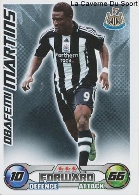MARTINS NIGERIA NEWCASTLE UNITED LEVANTE.UD CARD PREMIER LEAGUE 2009 TOPPS