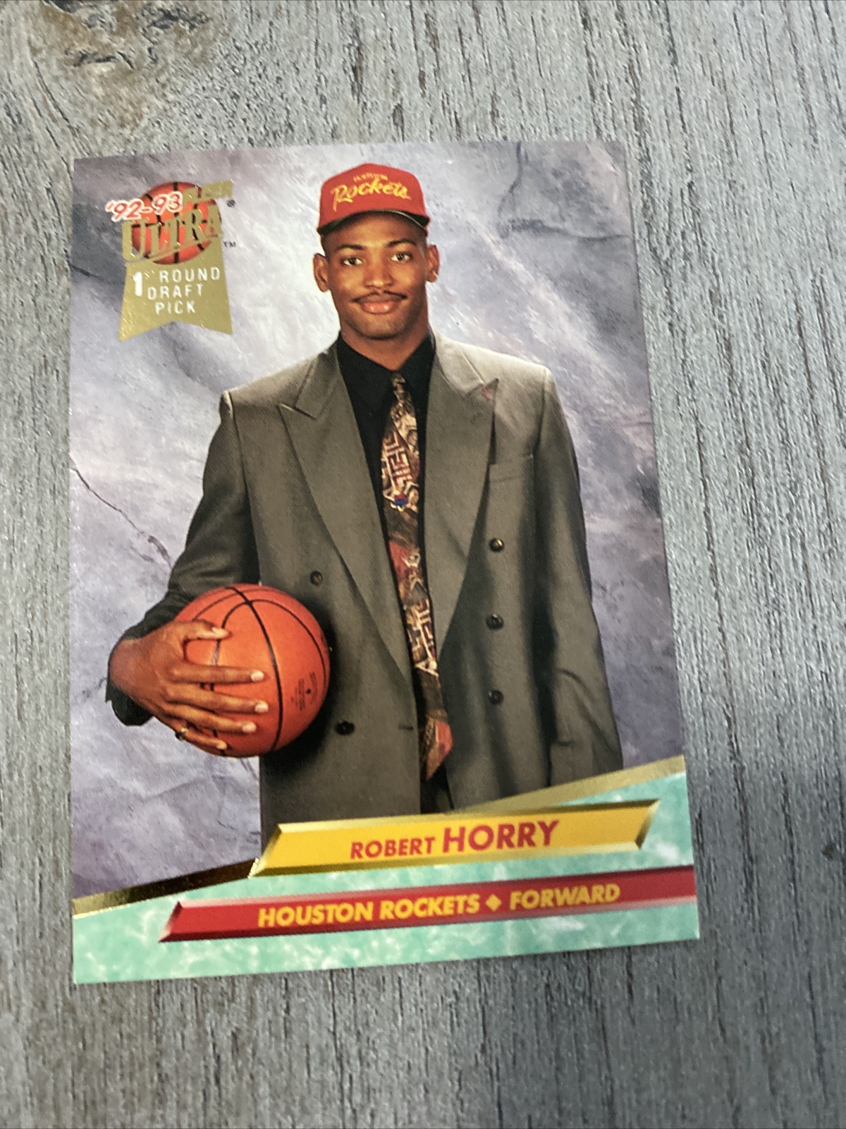 ROBERT HORRY 1992-93 Ultra Rookie Houston Rockets #195 NM+ Basketball Card