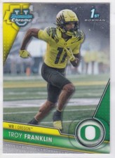 2023 Bowman University Chrome Football 1st Bowman Troy Franklin #112 Oregon