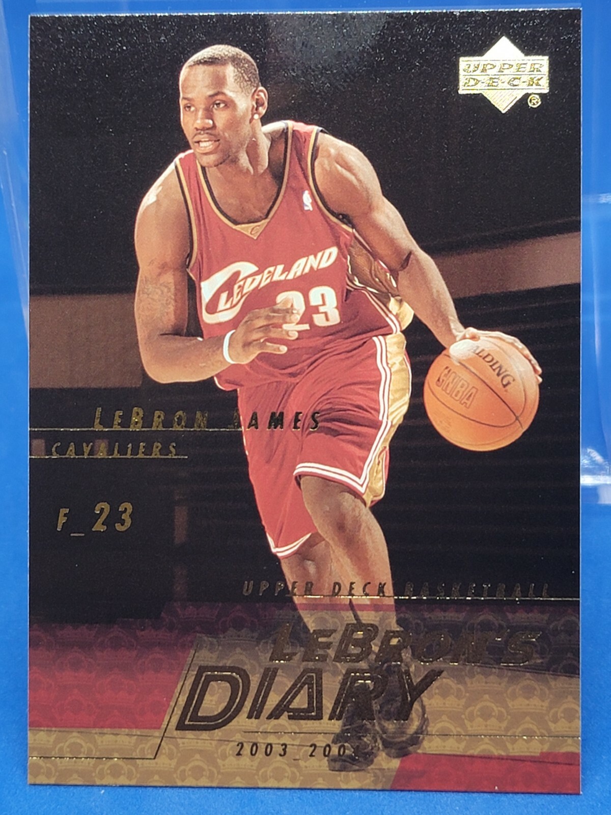 2003/04 upper deck LEBRON JAMES lebrons diary insert #LJ14 NBA GOAT HOF CHAMPION
