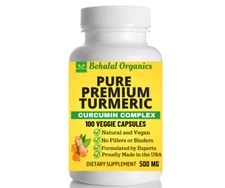 Turmeric Curcumin 500mg Vegan Capsule 100 Count