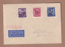 Bohemia & Moravia Scott# B5-B7 - LAST DAY (30 Sept 43) use postmarked Prague