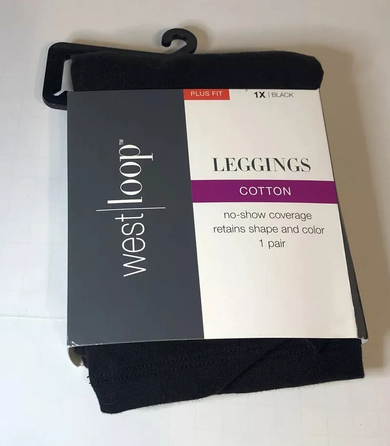 West Loop Unlined Stretch Leggings Black 1X Plus Fit (16W-18W) NWT Fast  Shipping