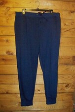 New Mens Navy Blue Jogger Sleep Pants Size XL NWT  