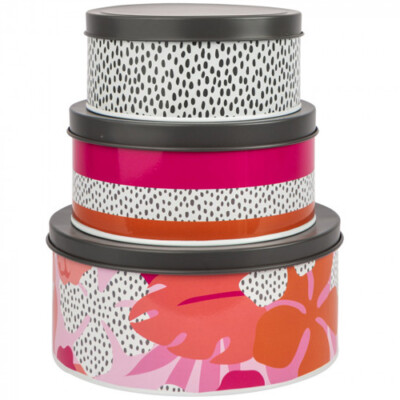 Navigate 3-teiliges Dosen-Set Edelstahl Multi S:8cm M:10cm L:12cm