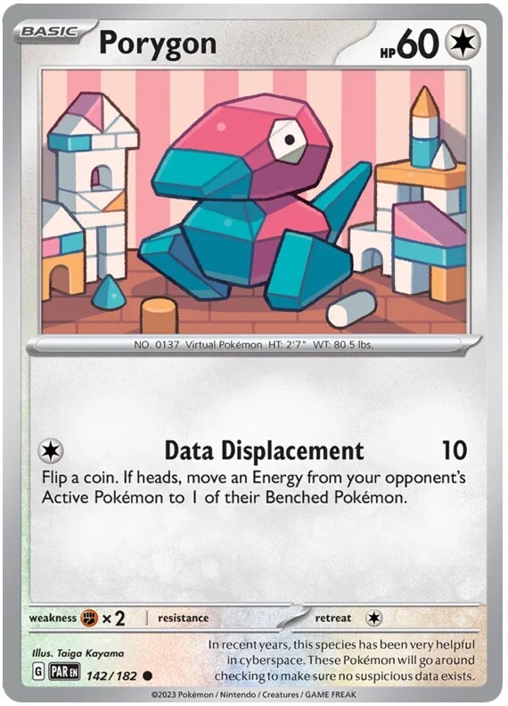 Porygon Pokemon TCG Card 142/182