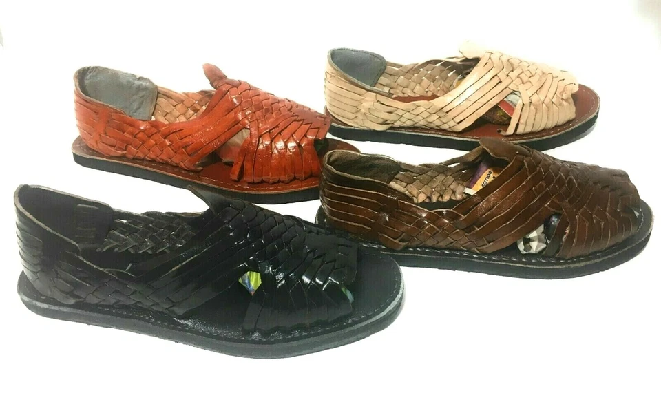 MEN'S MEXICAN HUARACHE SANDALS. MEN'S LEATHER SANDALS. HUARACHES MEXICANOS - Image 2 of 2