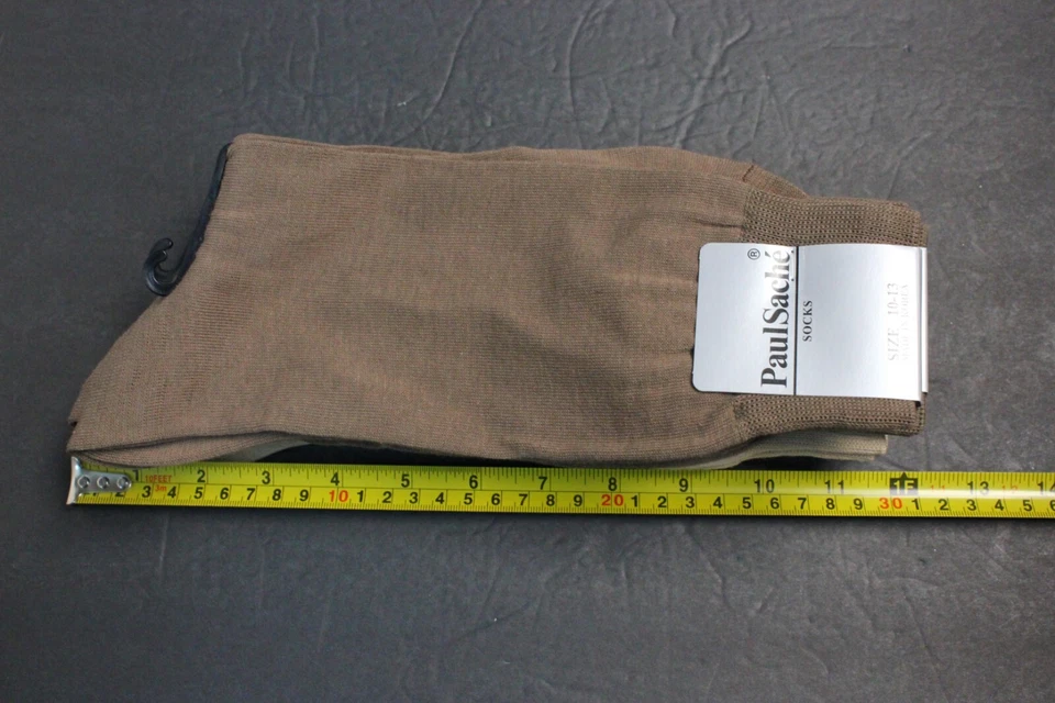 6 PARES CALCETINES DE VESTIR HOMBRE TALLA 10-13 Zapato 8-12 ALGODÓN Marrón Sólido Crew Foto 4 de 4