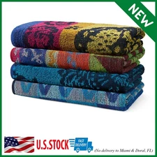 Terry Beach & Pool Towel - Large Cotton Towels - 30” X 60” - 4 Pack