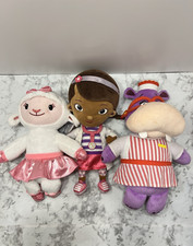 Doc McStuffins Plush Lot Disney Store Doc, TY Lambie, Talking Hallie Hippo