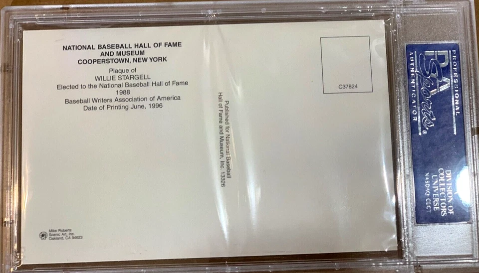 Willie Stargell Signed Gold HOF Plaque Slabbed PSA/DNA - Image 2 of 3