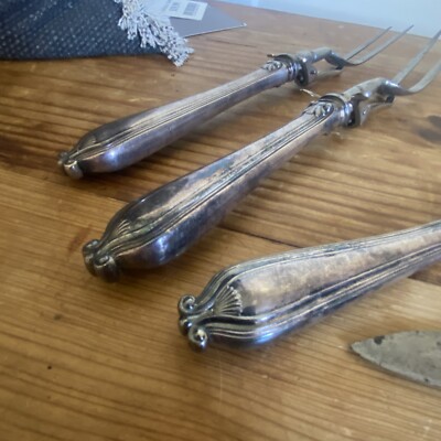 Antique 19thC Art Nouveau Tiffany & Co. Silverplated 5 Piece Knife