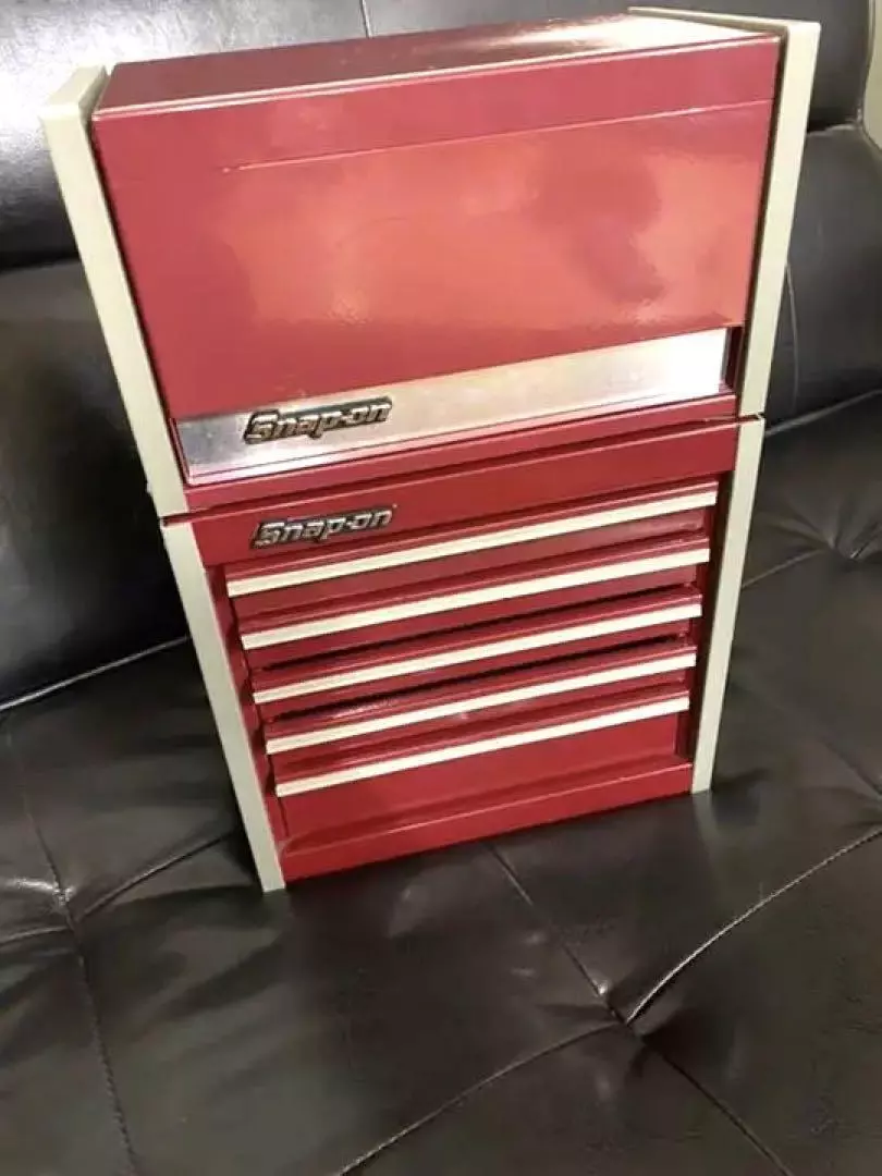 Snap on Miniature Tool Box Top Chest and Roll Cab. 2 Piece Set Good Condition