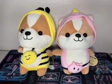 Round 1 Plus Bumblebee And Pink Dinosaur Shiba Inu Set