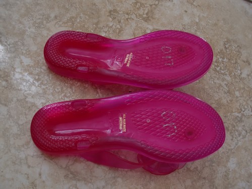 NWOT"BCBGirls"Pink Bow DHR Basic Low Flip Flop Sandals Thong size 6M SUPER Cute! - Picture 5 of 6