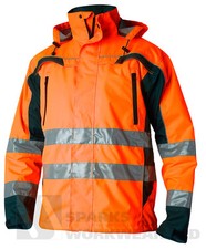 Hi Vis orange wasserdichte Shell Jacke Warnschutz Kleidung Oberteil Schwede