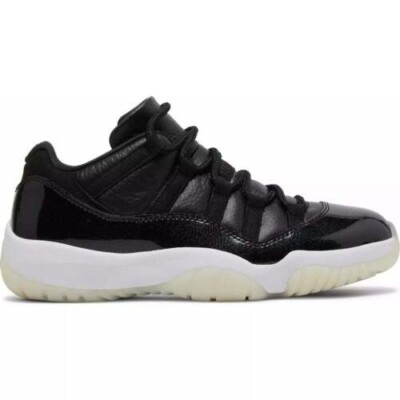 靴 NIKE AIR JORDAN 11 LOW SNKRDUNK Nike Air Jordan 11 Retro Low '72-10' Sneaker Black AV2187-001 Men