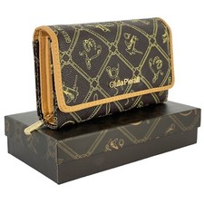 Giulia Pieralli Damenbörse Geldbörse Börse Portemonnaie Braun NEU