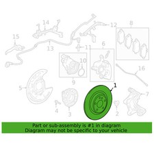 Genuine OEM Rear 320mm Solid Disc Brake Rotor for Mercedes X247 GLB250 2020-2023
