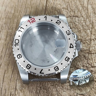 40mm Stainless Steel Watch Case Sapphire Glass Case For NH35 Mechanical Movement