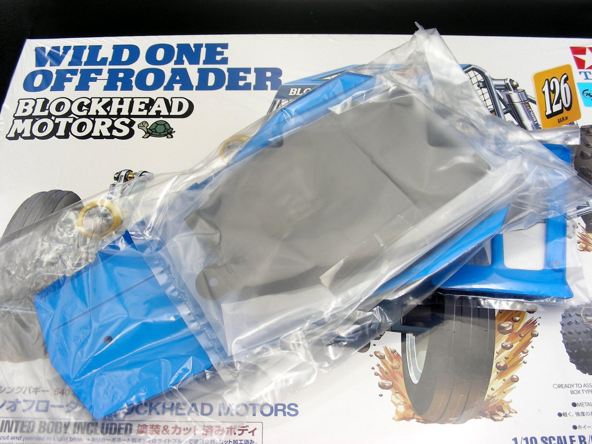 Tamiya 58695 BLOCKHEAD MOTORS Wild One Pre Painted Main Body Roof