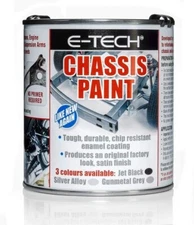E-TECH Silver Chassis Paint Quick Repair Chip Resistant 500ML ECHP02