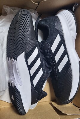 Adidas Game Court M Tennis Shoes, Men's Size Black/White