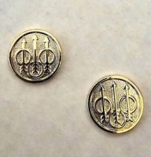 2 x Beretta GRIP MEDALLIONS For all Beretta Grips 24K Real Gold Plated 15MM