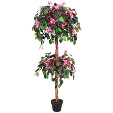 Drillingsblume Bougainvillea Kunstpflanze Kunstbaum Künstlich 150 cm Decovego