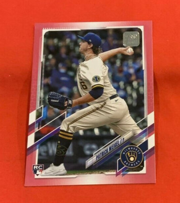 2021 Topps Update US31 Patrick Weigel Mother's Day Pink Parallel Rookie Card /50