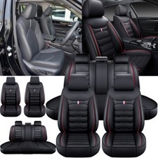 For Toyota Highlander 08-23 5-seat Car Seat Cover Leather Front Rear Protectors