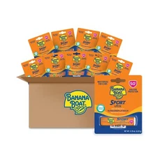 Banana Boat Sport Ultra Sunscreen Lip Balm SPF 50 10 Count for Active Lifestyle