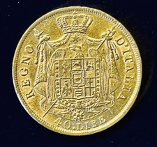 40 LIRE ORO 1810 NAPOLEONE I IMPERATORE RE D’ITALIA DOPPIO MARENGO ZECCA MILANO