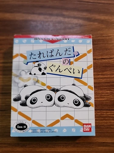 Tare Panda no Gunpey w/box manual WonderSwan English Friendly Puzzle Game!
