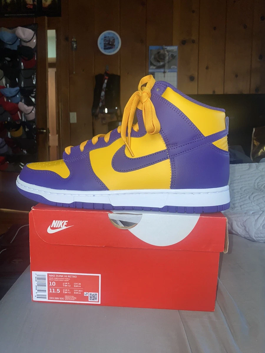 dunk high lakers