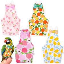4 Pcs Bird Diaper, Cute Pet Bird Diaper, Parrot Nappy Reusable Flight Suit with