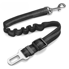 CZZY Adjustable Dog Car Seat Belt Heavy-Duty, Retractable Elastic Nylo