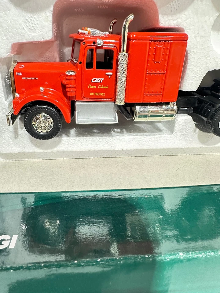 Cast Transportation Kenworth W925 Semi W/ Culvert Load By Corgi 1/50th Scale - Image 3 of 4