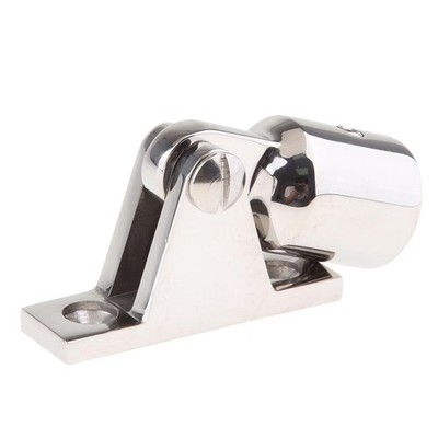Boot Bimini Top Scharnier Rail Mount, 2 Stuks Rvs Boot Marine Scharnierende Bovenkaak Slide Hardware Fittings (Zilver)(25 mm